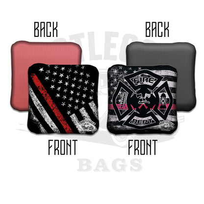 Thin Red Line Flag Cornhole Bags