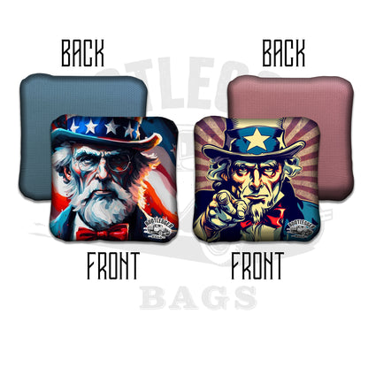 Uncle Sam American Flag Cornhole Bags