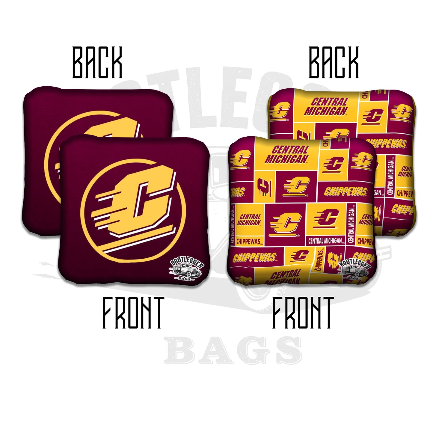 Central Michigan University Cornhole Bags