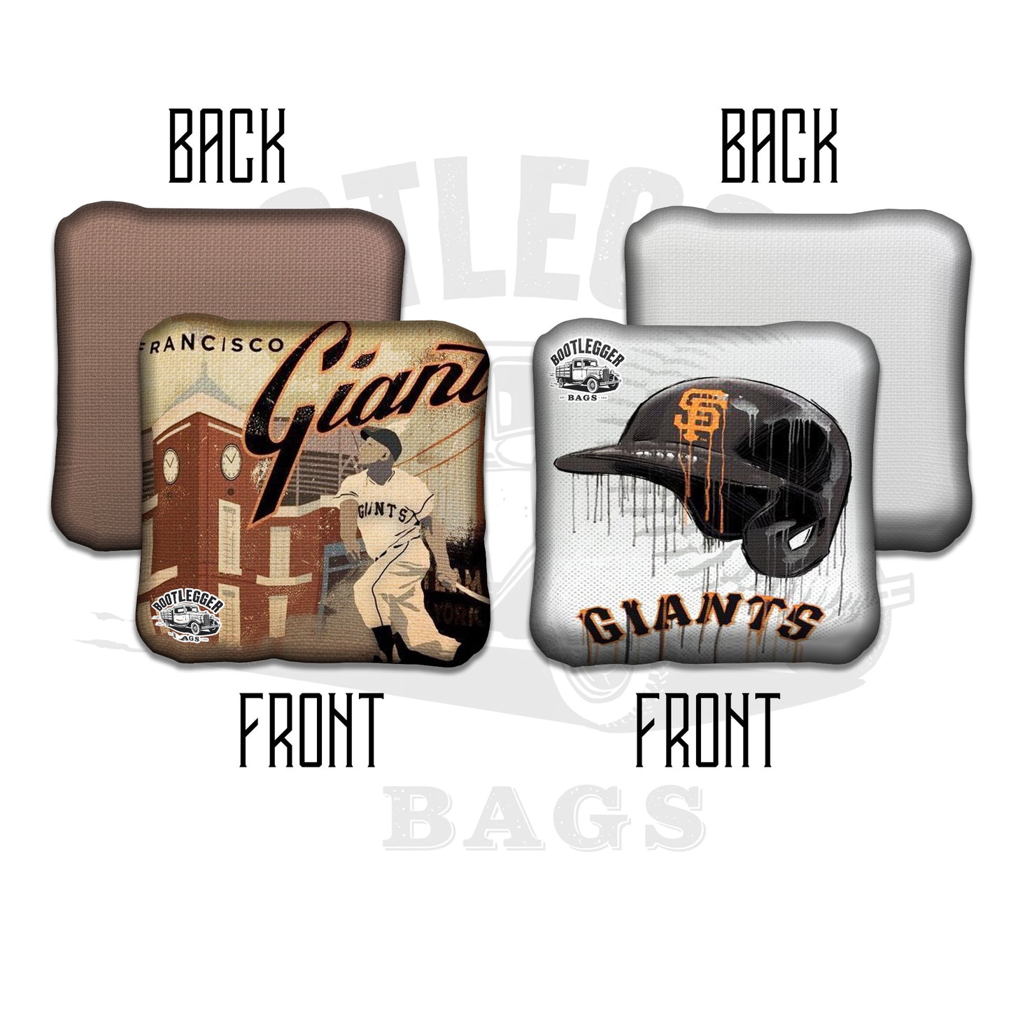 San Francisco Giants Fan Art Cornhole Bags