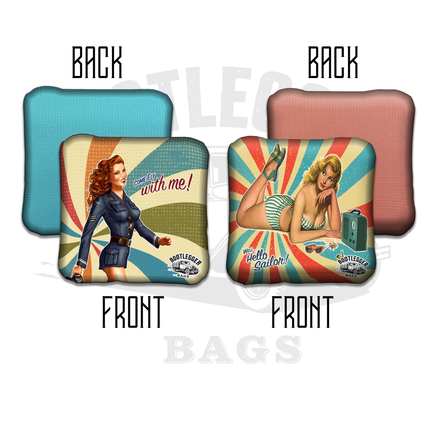 Pin-Up Girls Retro Cornhole Bags