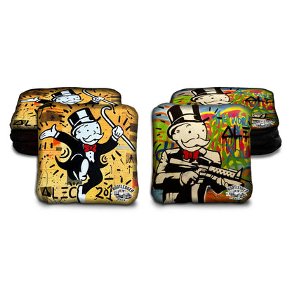 Alec Monopoly Man Cornhole Bags