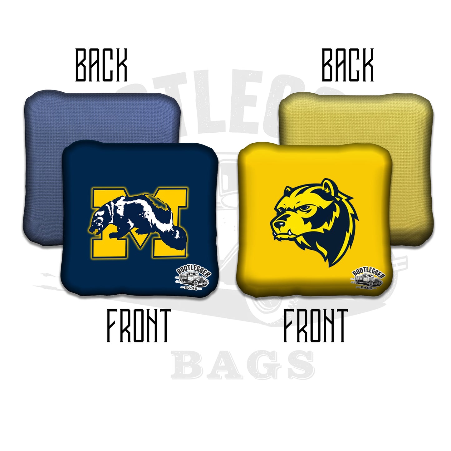 Uofm Retro Cornhole Bags