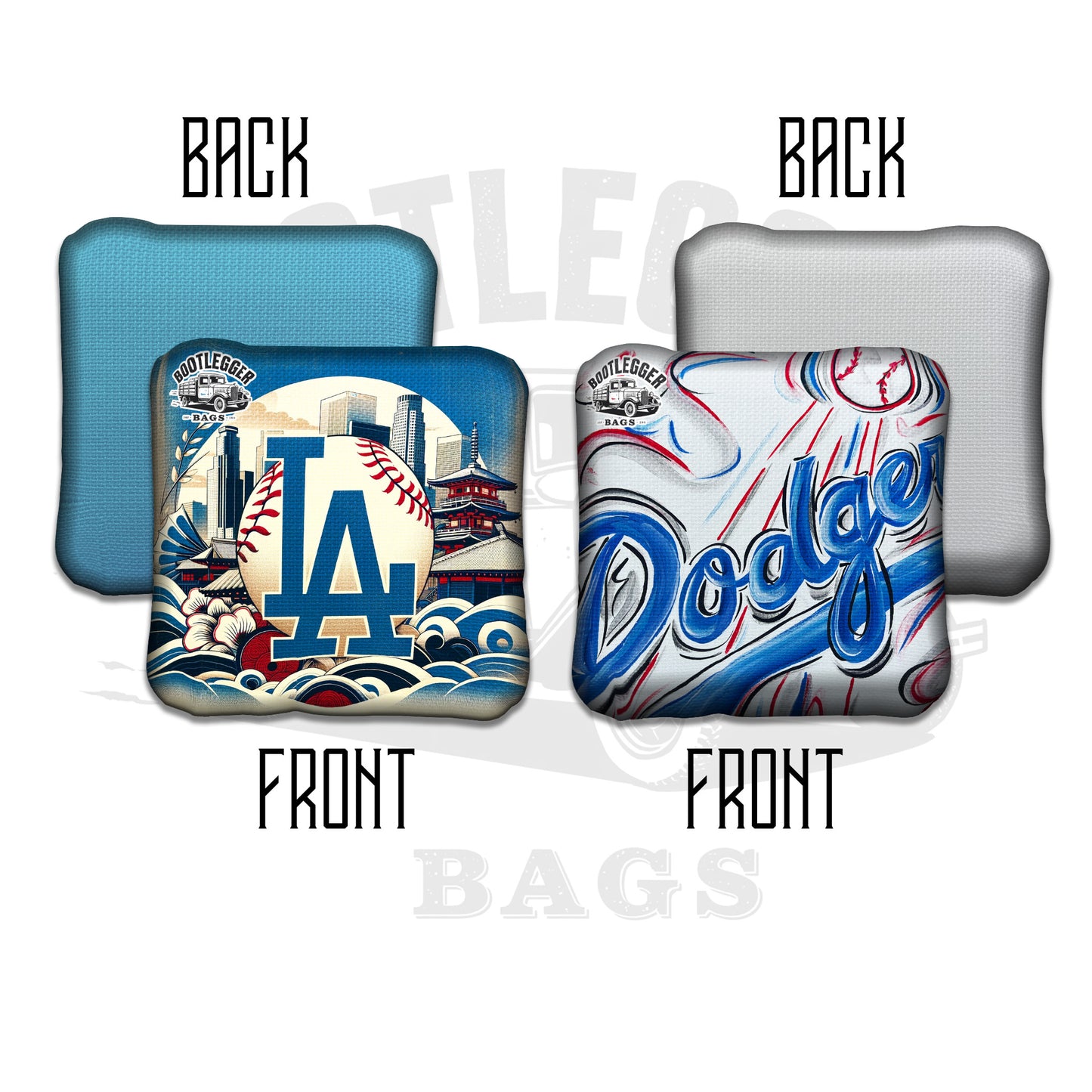 LA Dodgers Fan Art Cornhole Bags