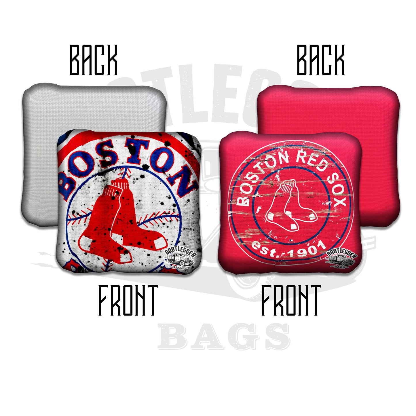 Boston Red Sox Fan Art Cornhole Bags