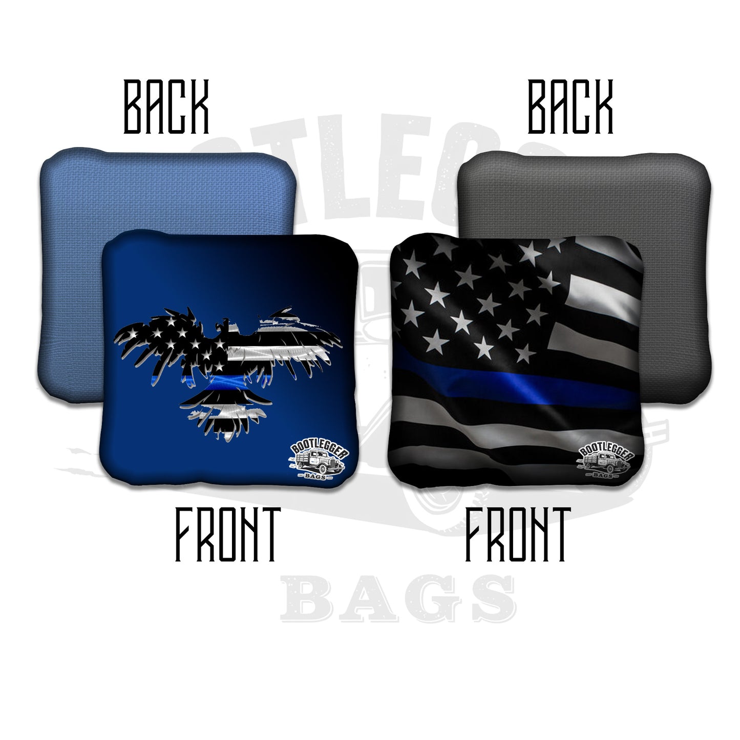 Thin Blue Line Eagle Cornhole Bags