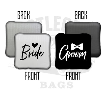 Bride and Groom His and Her Cornhole Bags