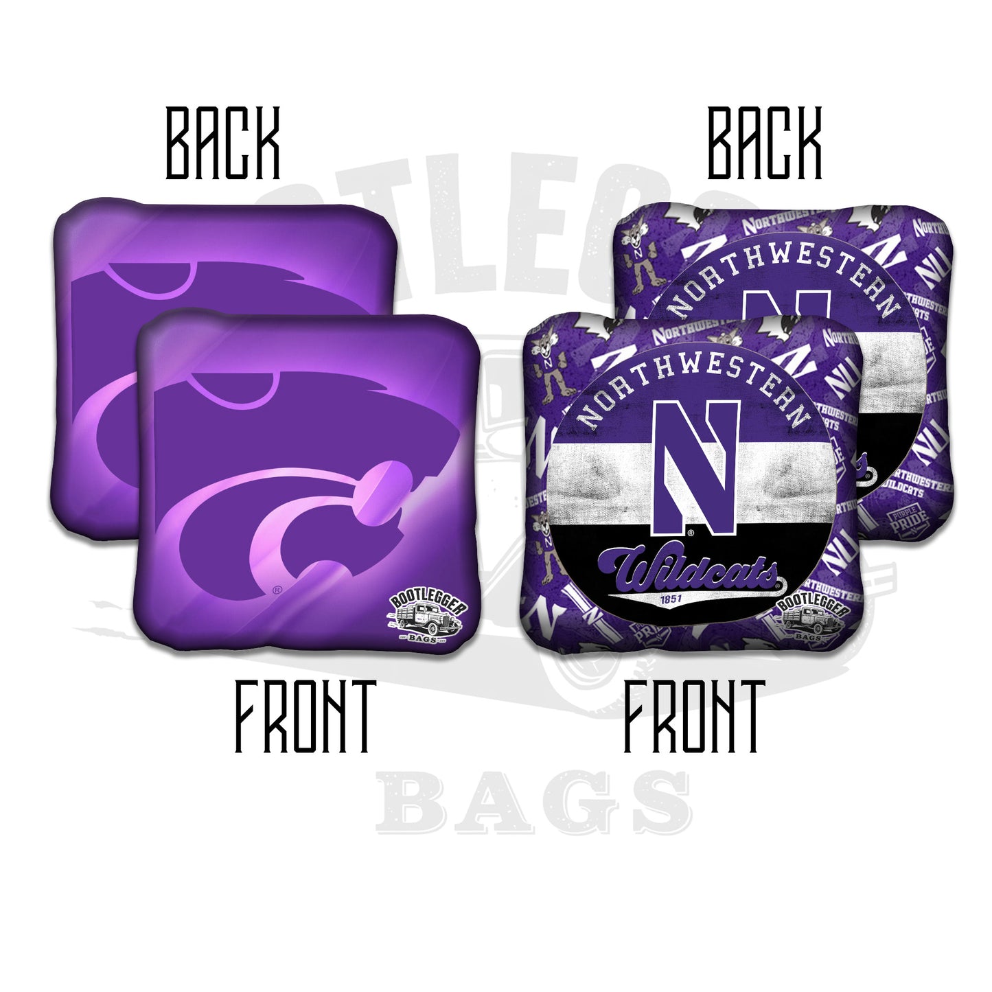 Northwestern Wildcats Cornhole Bags