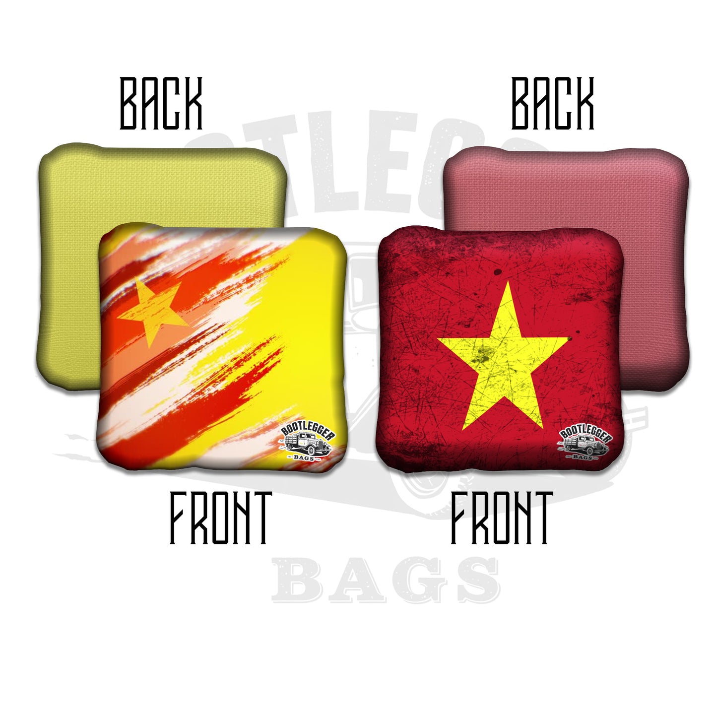 Vietnamese Flag Cornhole Bags