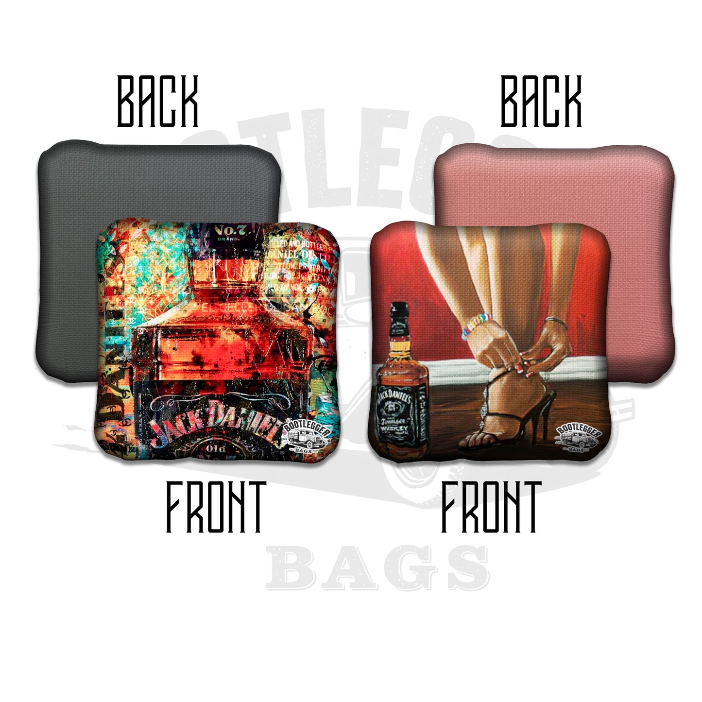Jack Daniels Fan Art Cornhole Bags