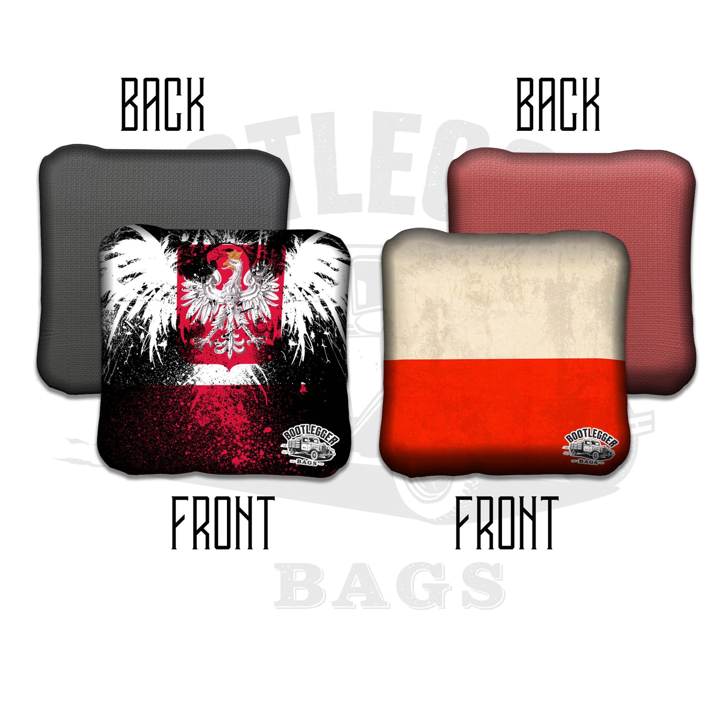 Polish Flag Cornhole Bags