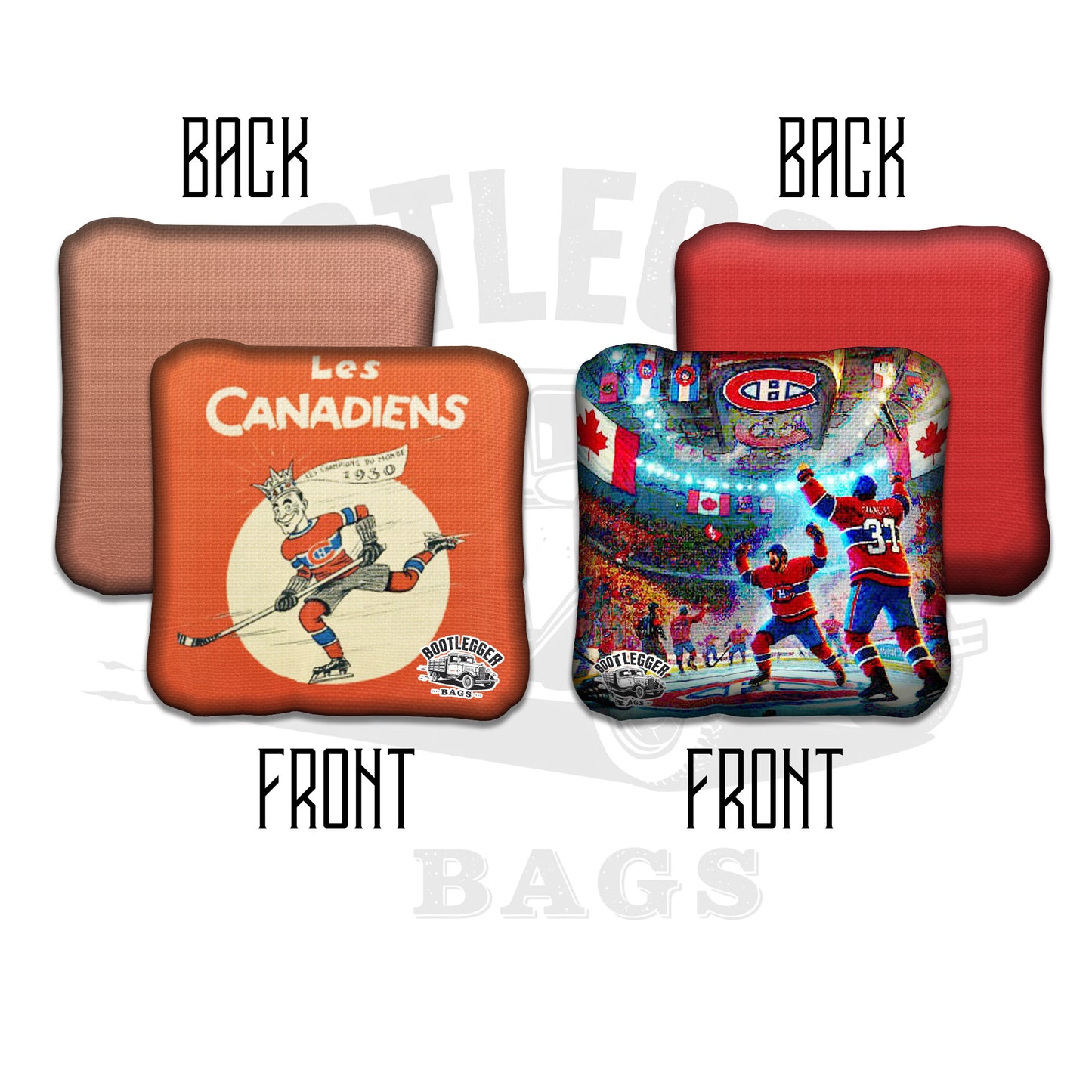 Montreal Canadiens Fan Art Cornhole Bags