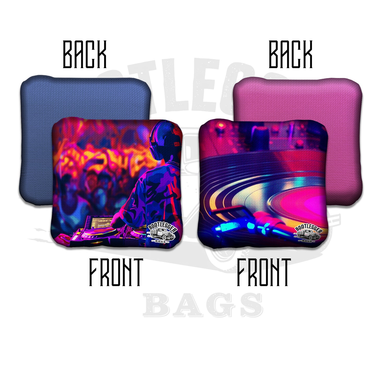 Electronic Music Cornhole Bags