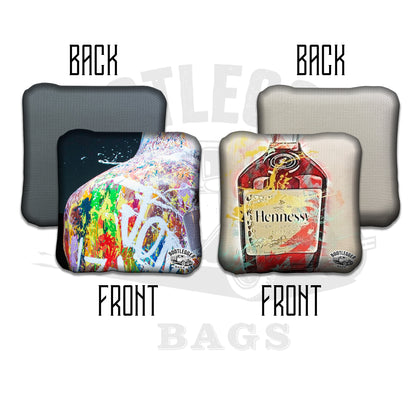 Hennessy Fan Art Cornhole Bags