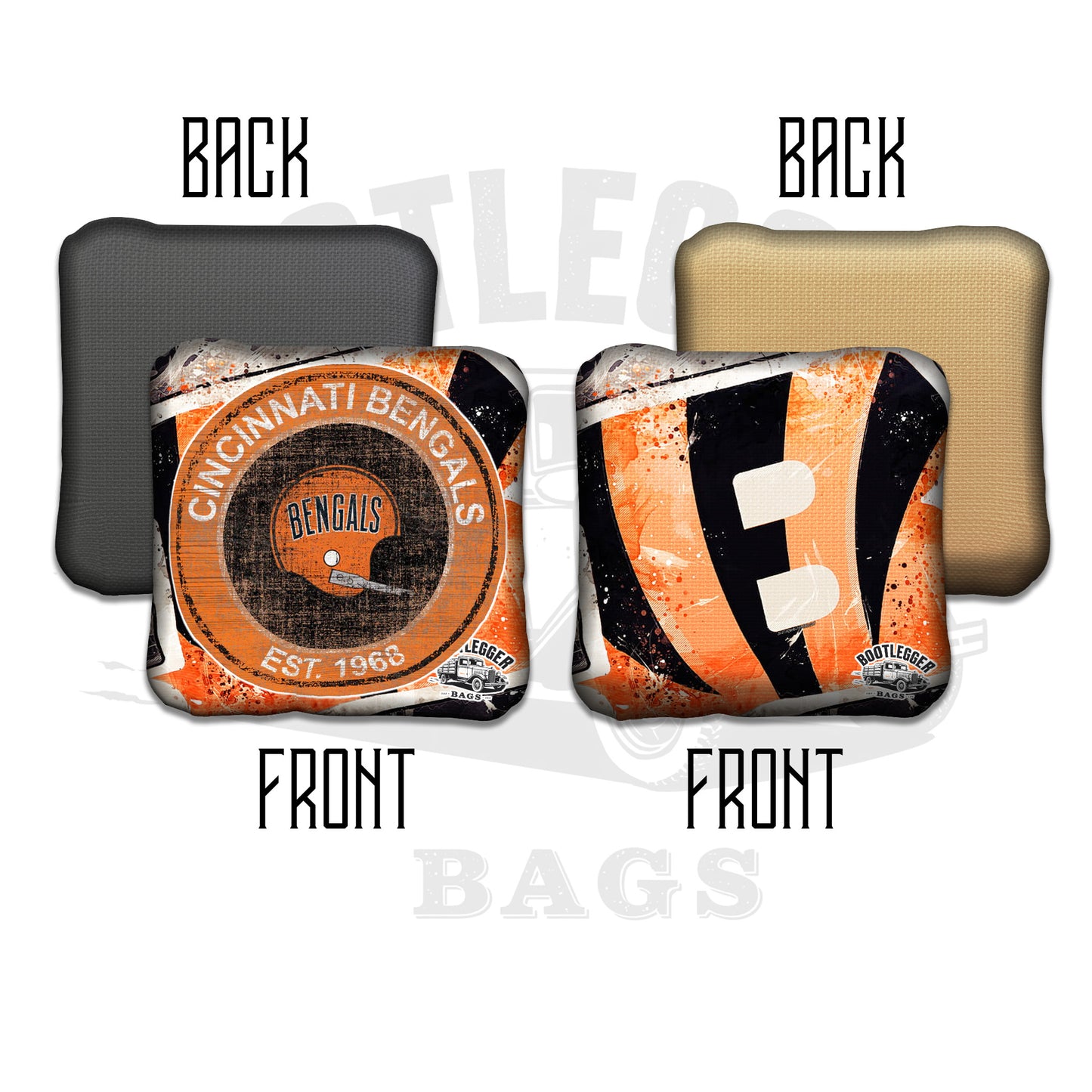 Cincinnati Bengals Fan Art Cornhole Bags