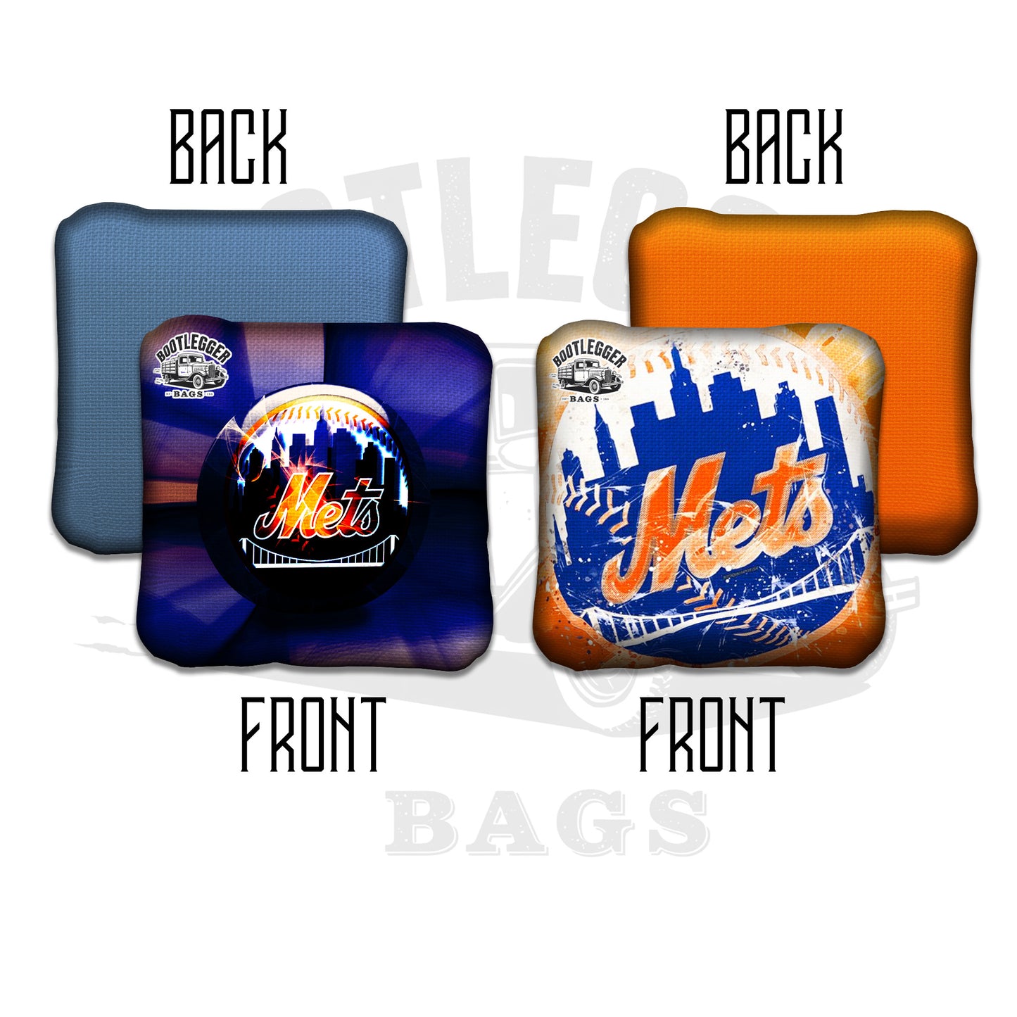 New York Mets Fan Art Cornhole Bags