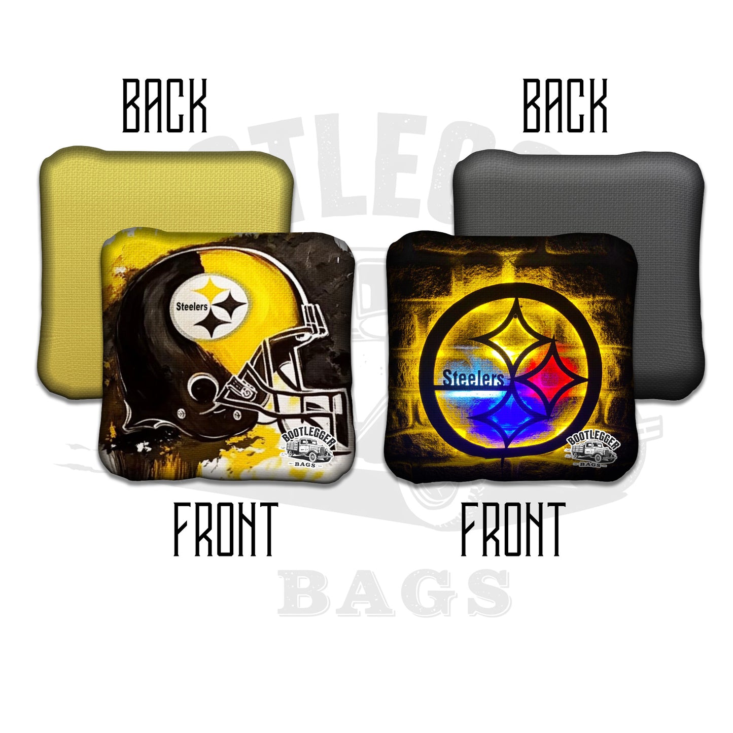 Pittsburgh Steelers Fan Art Cornhole Bags