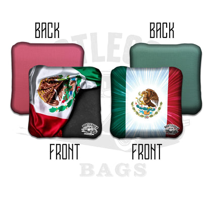 Mexican Flag Cornhole Bags