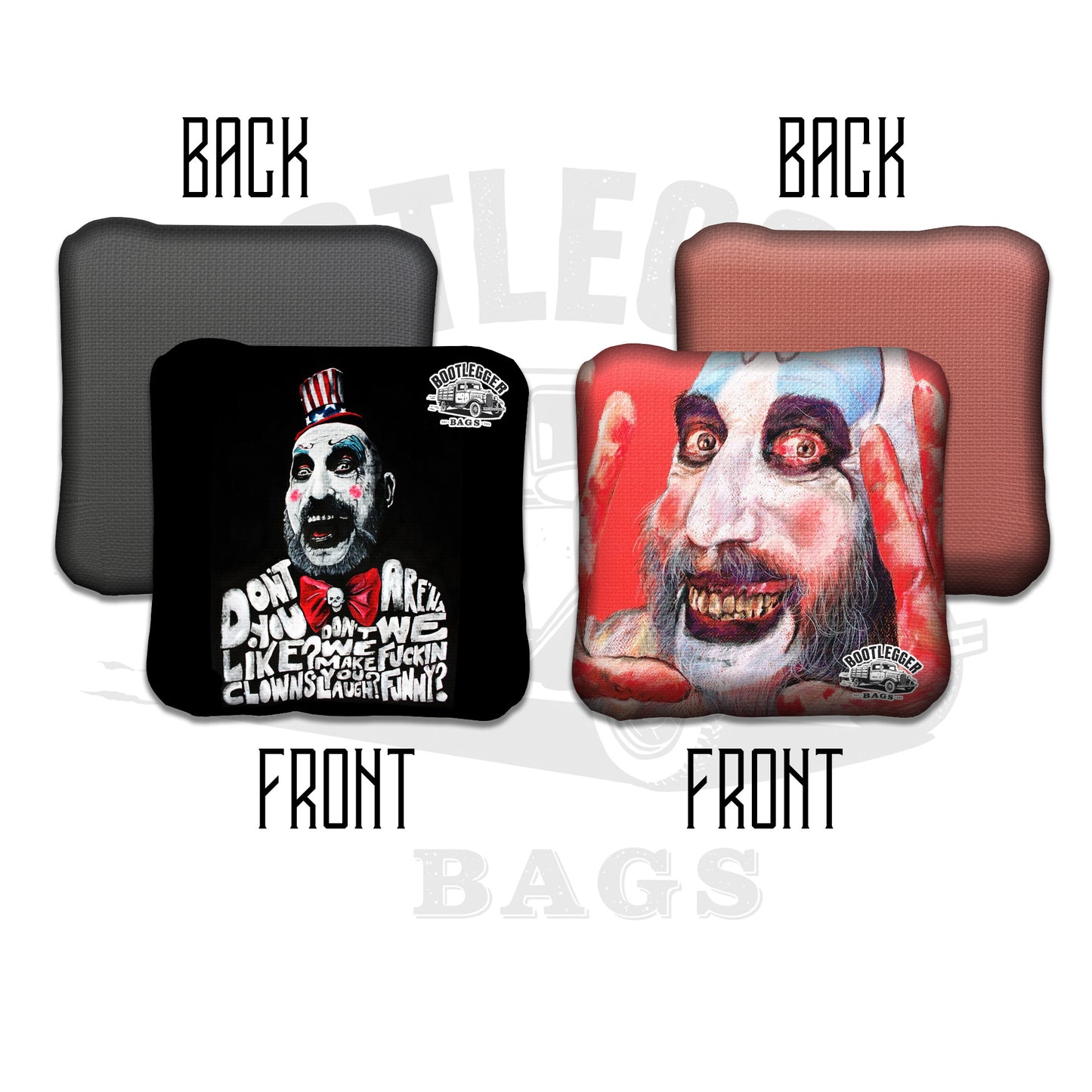 Captain Spaulding Fan Art Cornhole Bags