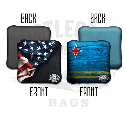 Arab and American Flag Cornhole Bags
