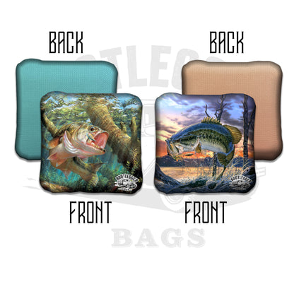 Bass Fishing Cornhole Bags