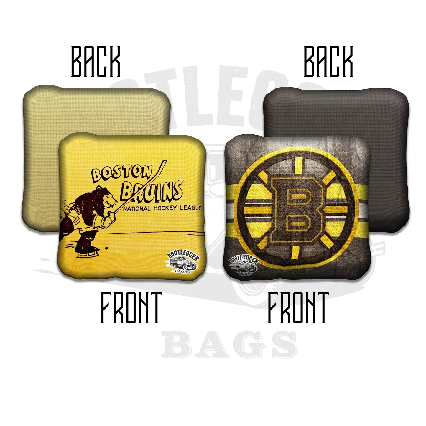 Boston Bruins Fan Art Cornhole Bags