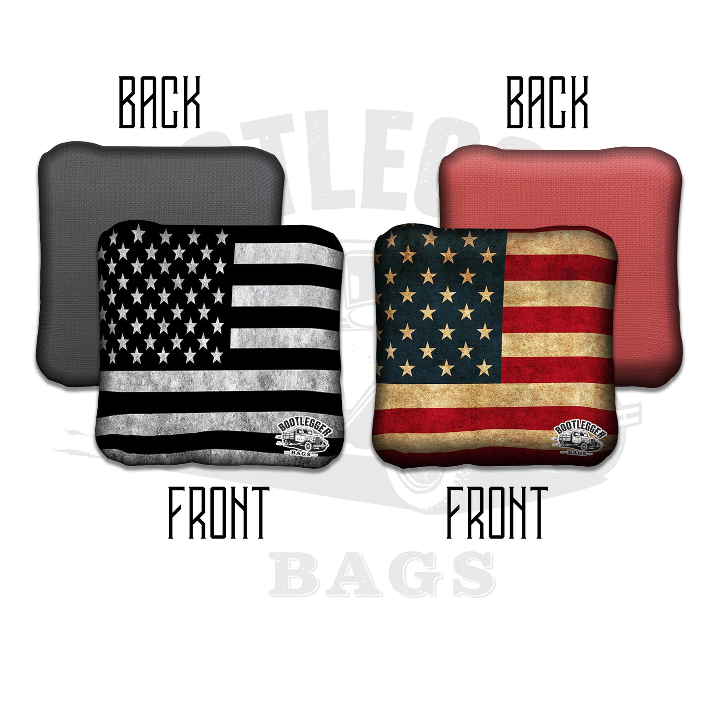 Weathered American Flag Cornhole Bags