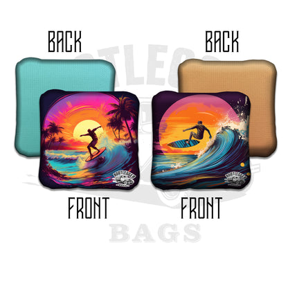 Surfing in Paradise Cornhole Bags