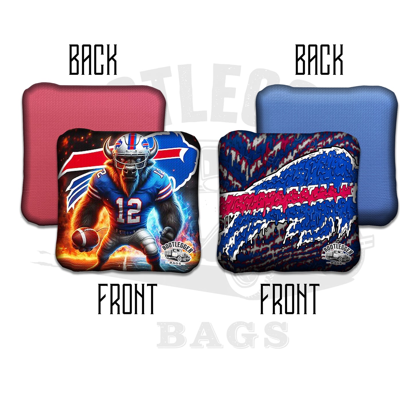 Buffalo Bills Fan Art Cornhole Bags