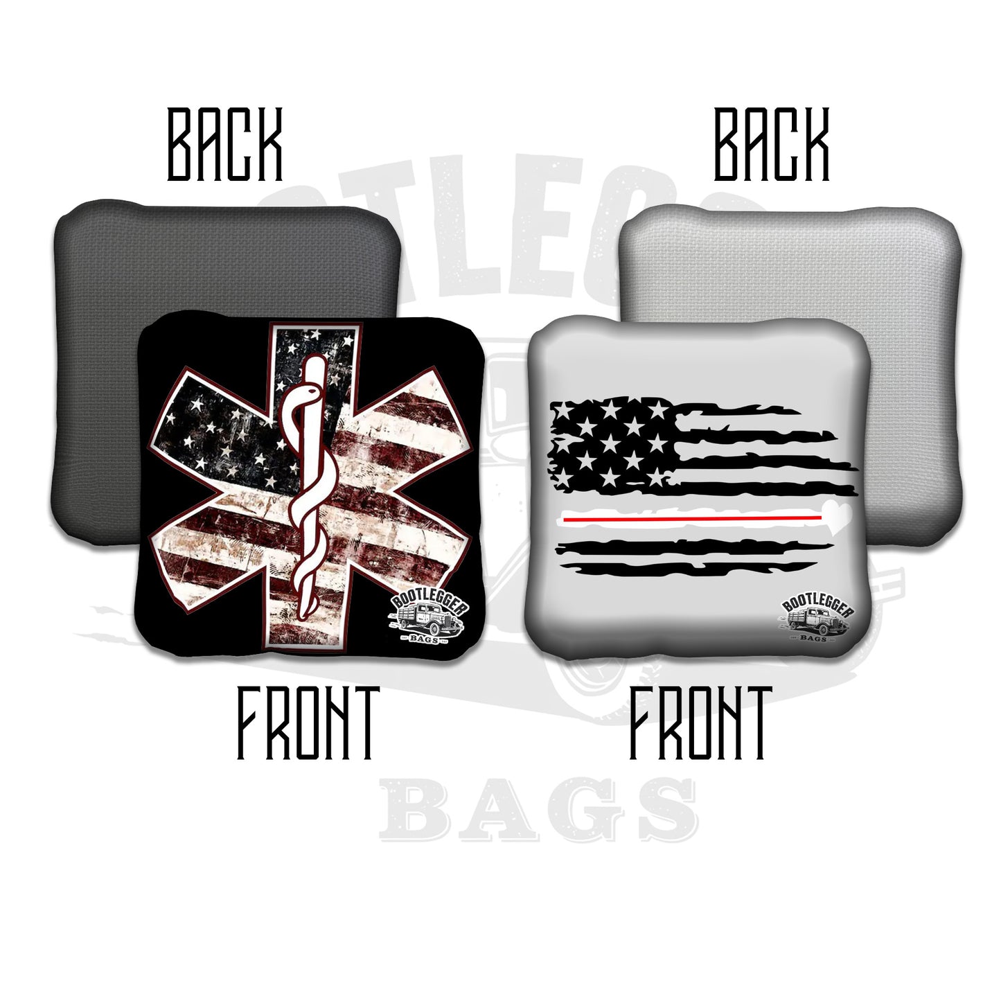 Thin White Line Flag Cornhole Bags