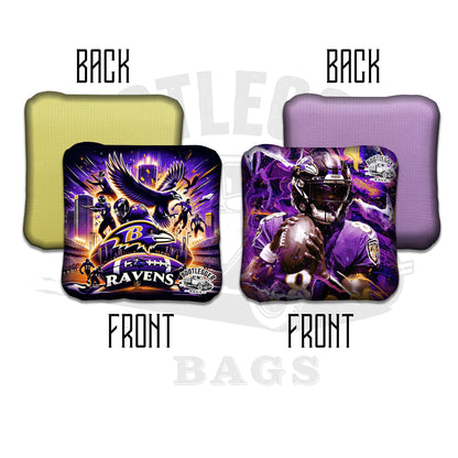Baltimore Ravens Fan Art cornhole Bags