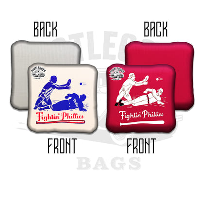 Philadelphia Fightin Phillies Fan Art Cornhole Bags
