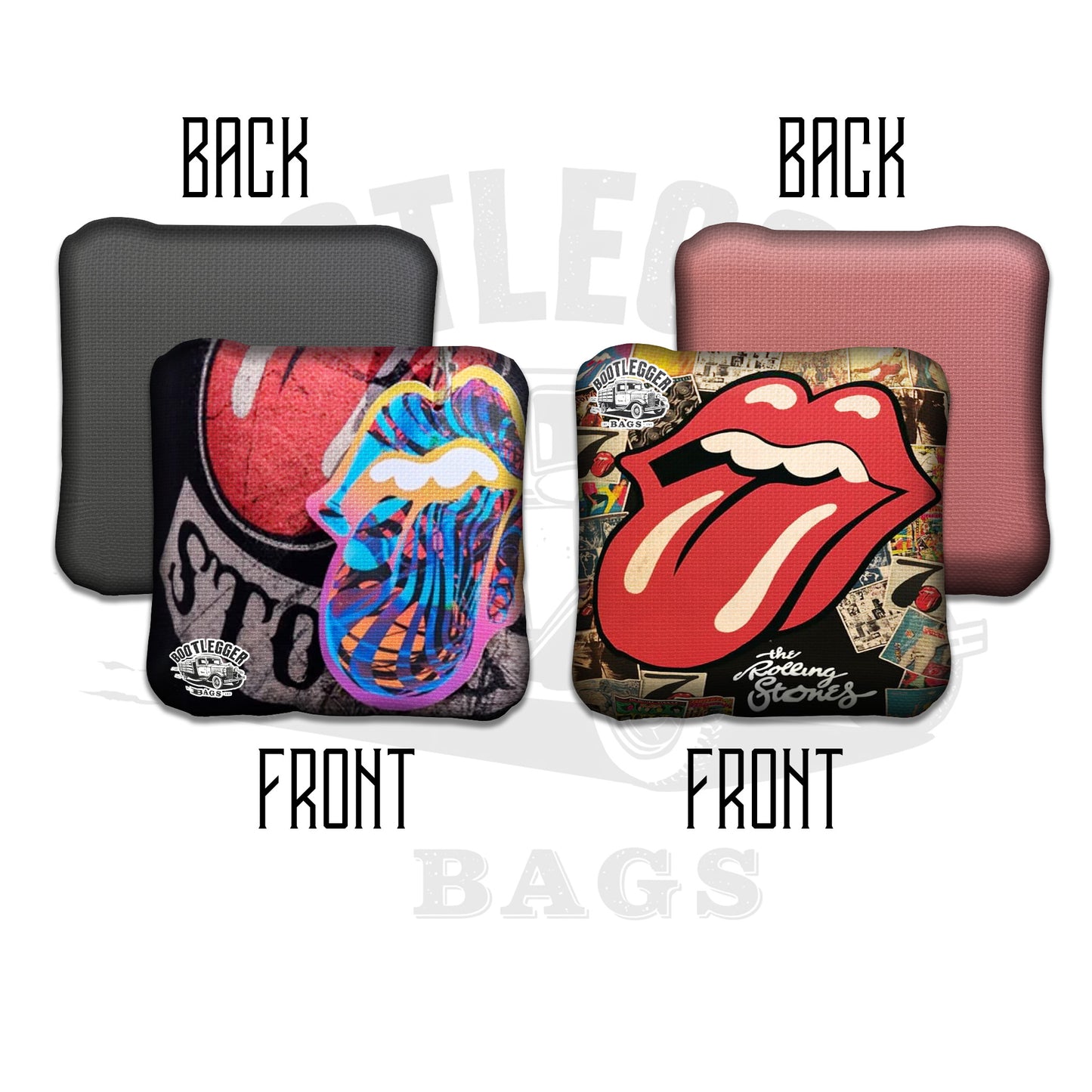 Rolling Stones Fan Art Cornhole Bags