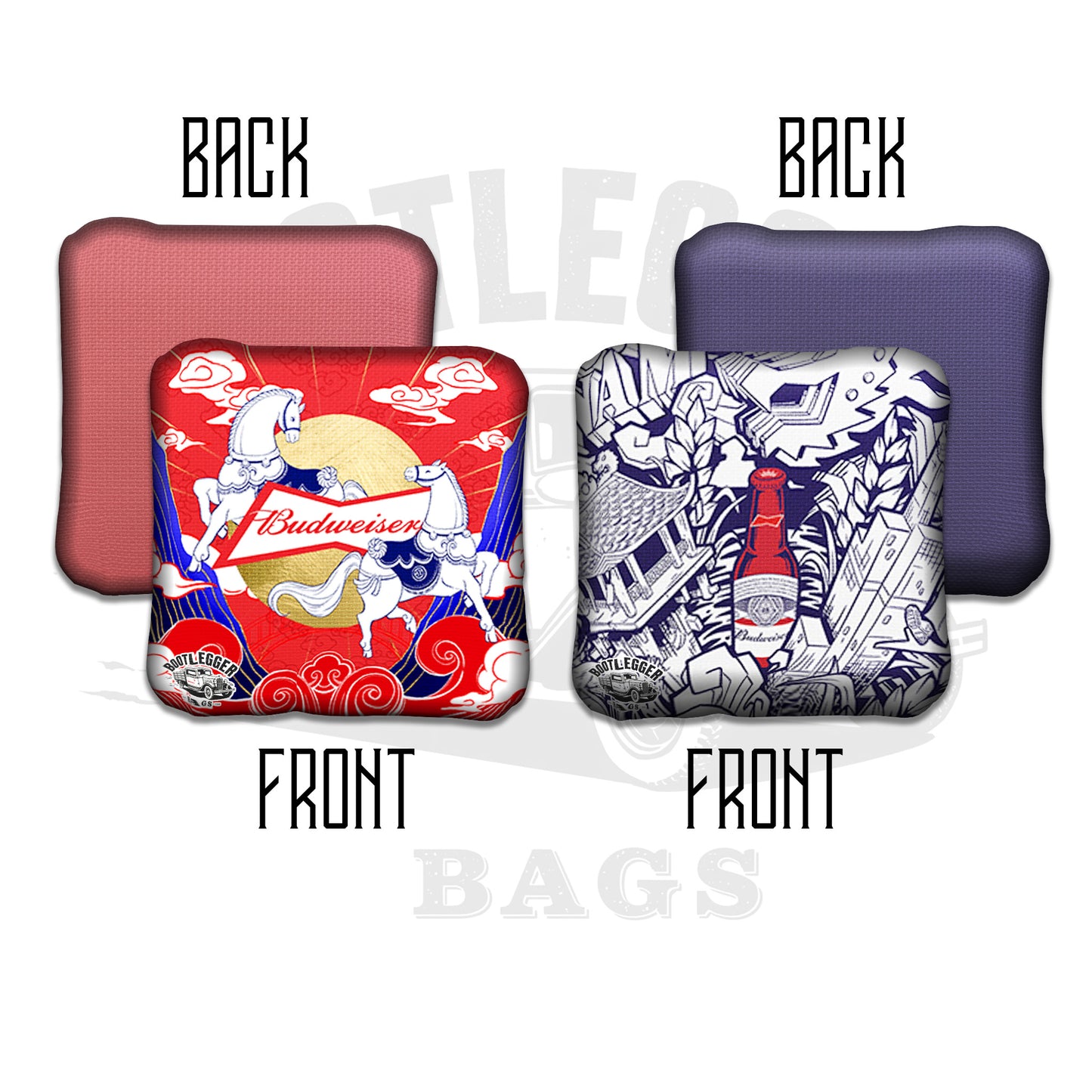 Budweiser Fan Art Cornhole Bags