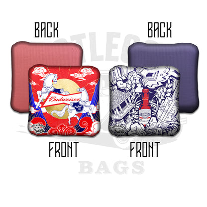Budweiser Fan Art Cornhole Bags