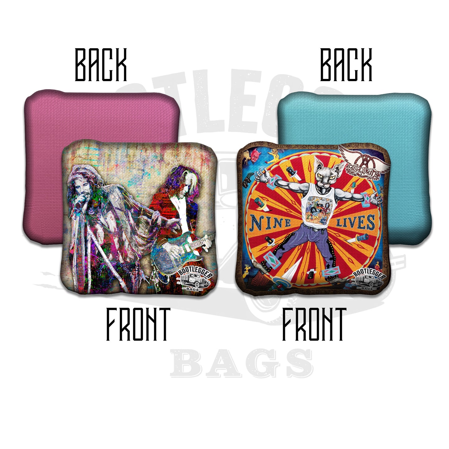 Aerosmith Fan Art Cornhole Bags