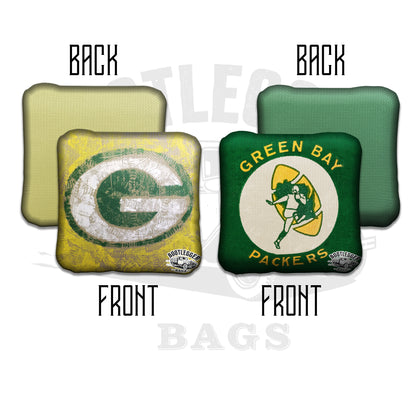Green Bay Packers Fan Art Cornhole Bags