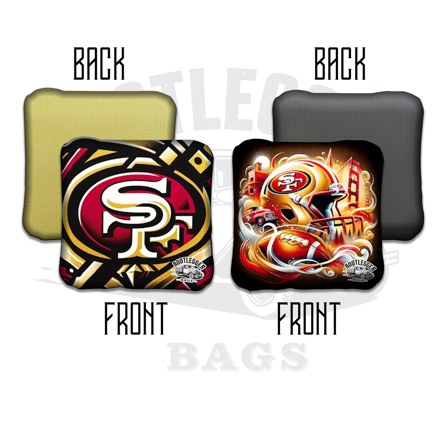 San Francisco 49ers Fan Art Cornhole Bags