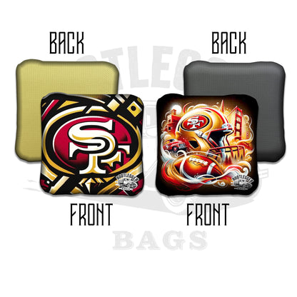 San Francisco 49ers Fan Art Cornhole Bags