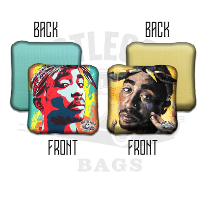 Tupac Fan Art Cornhole Bags