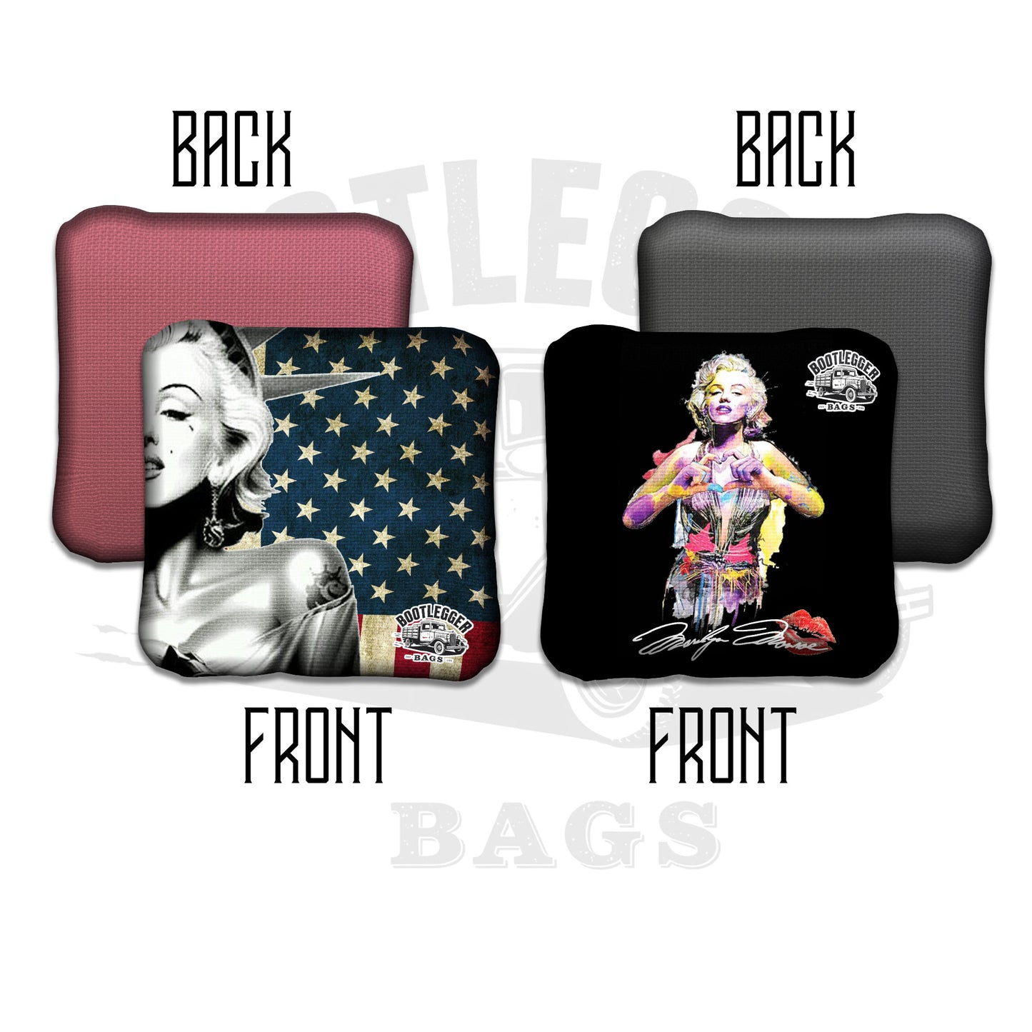 Marilyn Monroe Fan Art Cornhole Bags