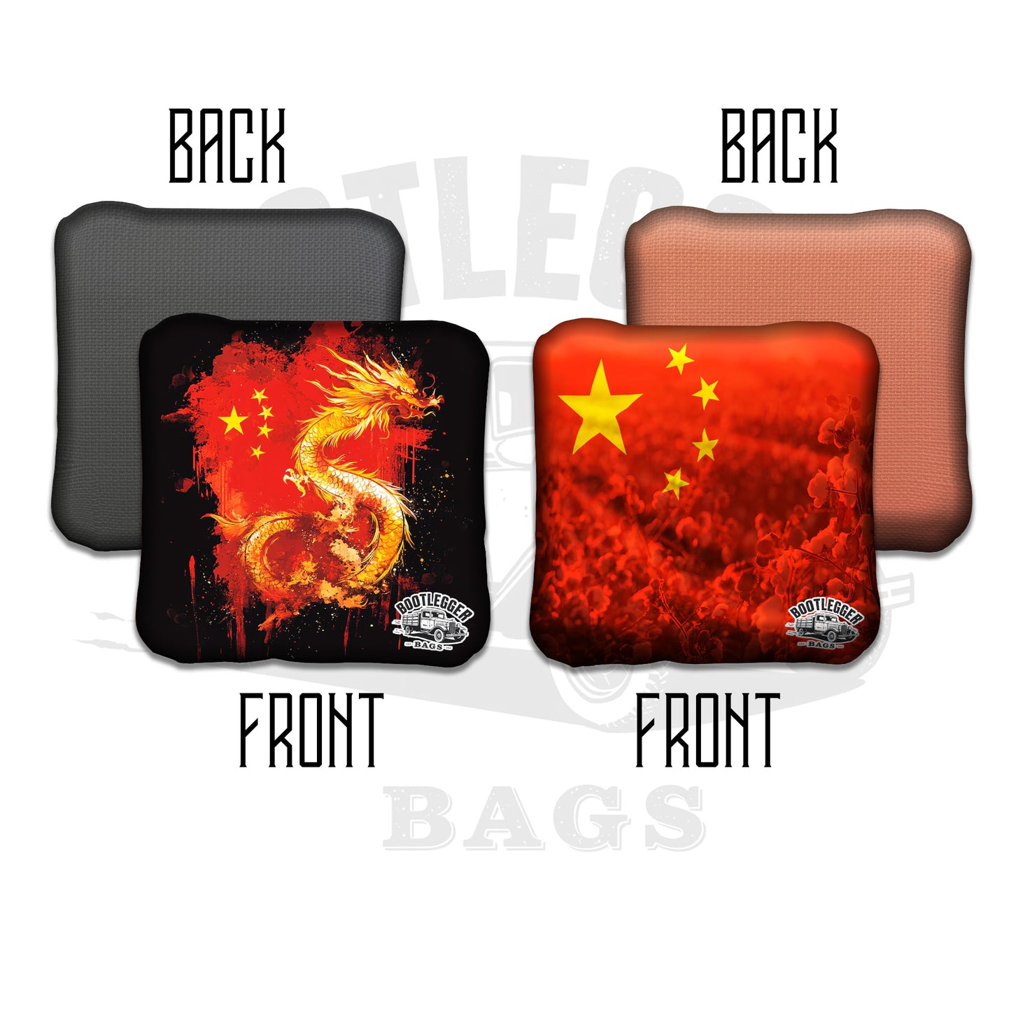 Chinese Flag Cornhole Bags