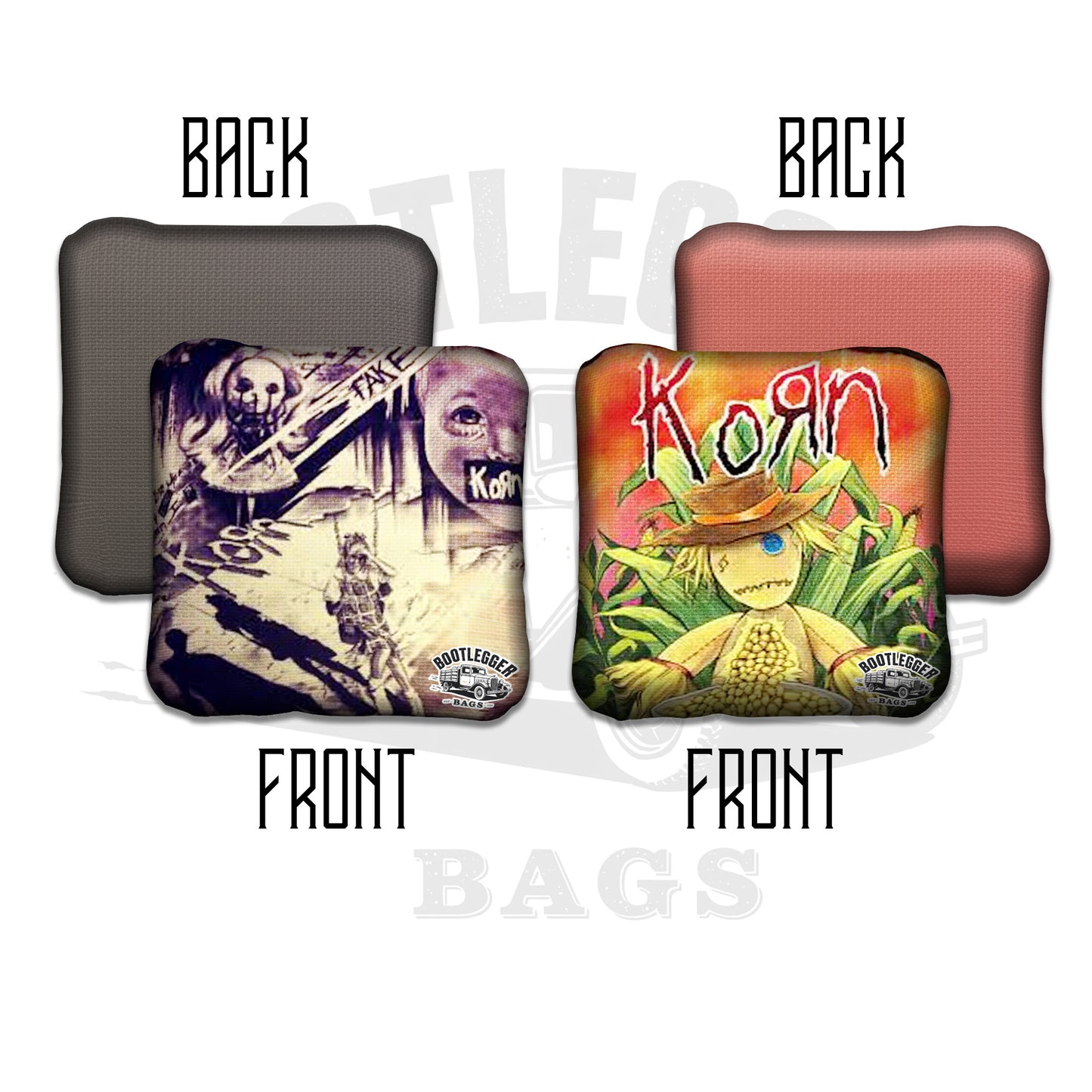 Korn Fan Art Cornhole Bags