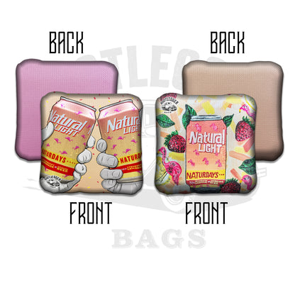 Naturdays Natural Light Fan Art Cornhole Bags