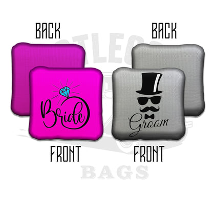 Bride and Groom Wedding Cornhole Bags