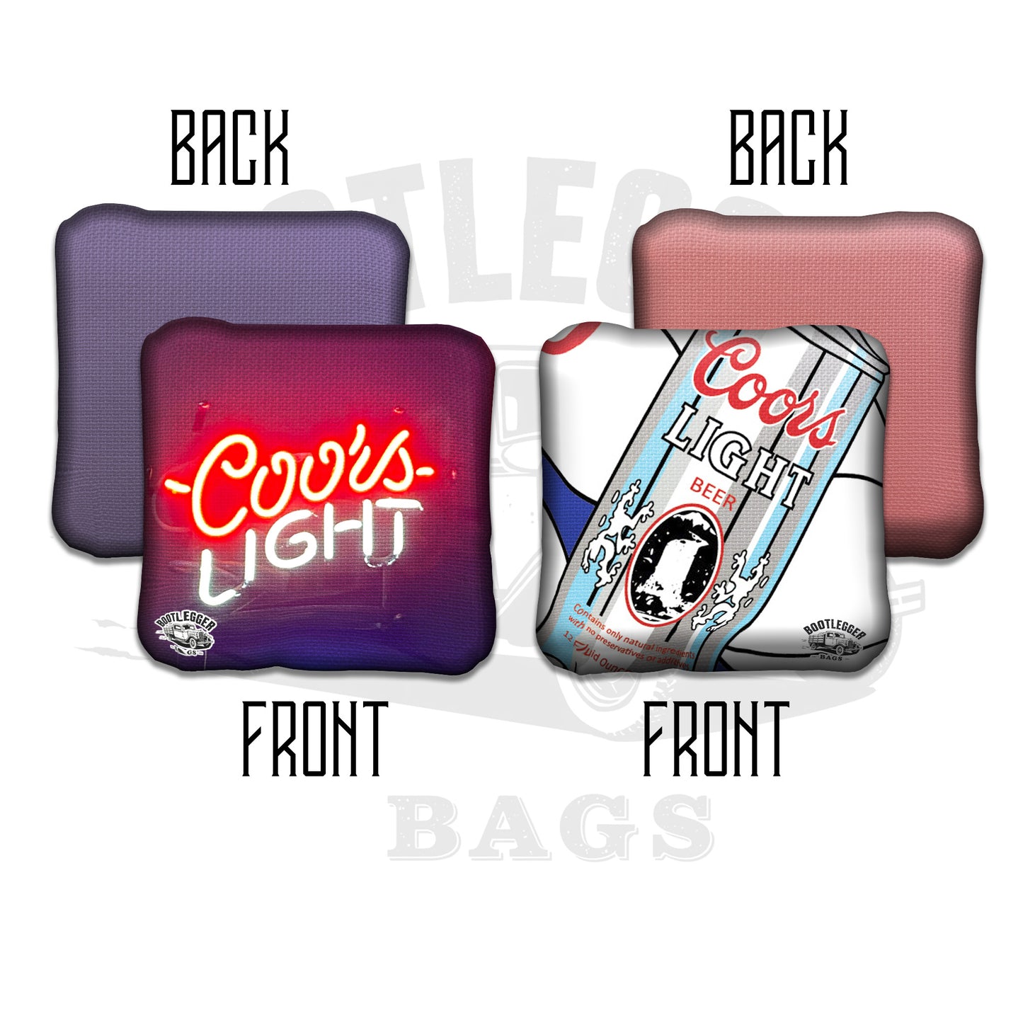 Coors Light Fan Art Cornhole Bags