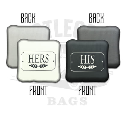 His and Hers Wedding Cornhole Bags