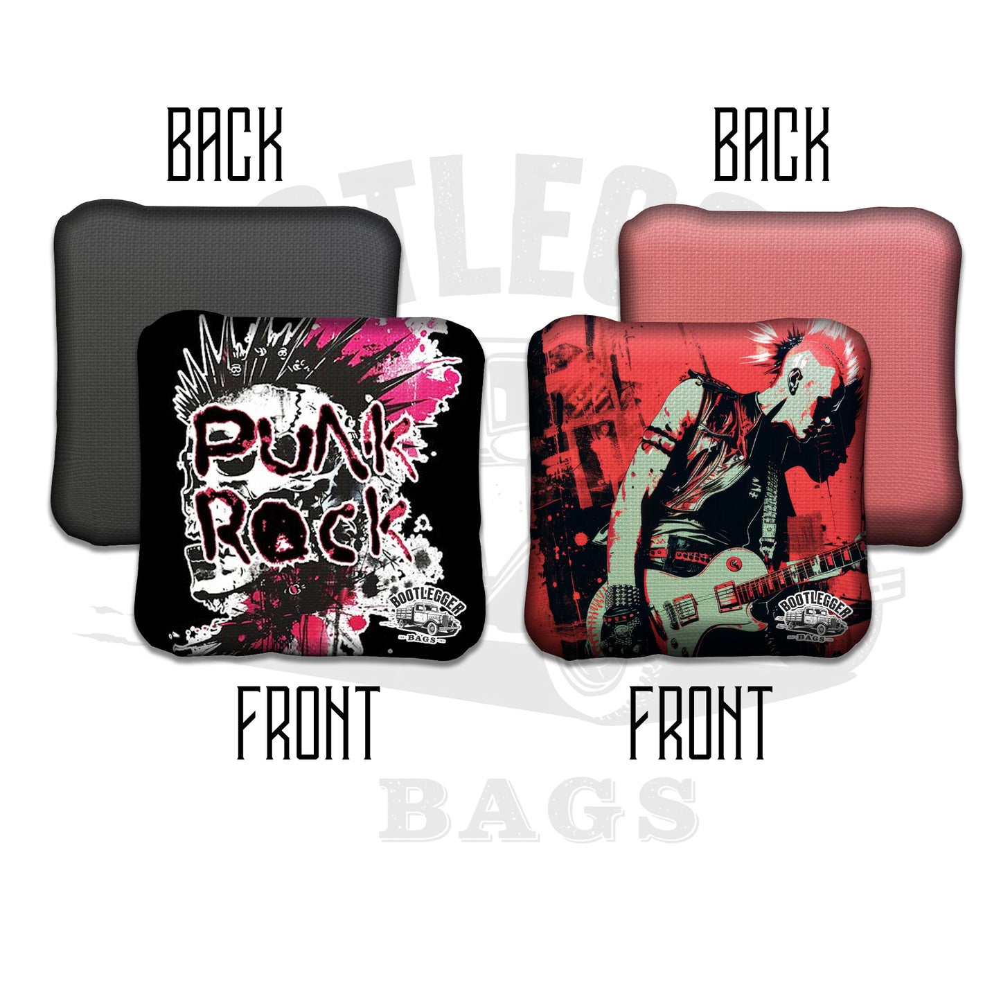 Punk Rock Themed Cornhole Bags