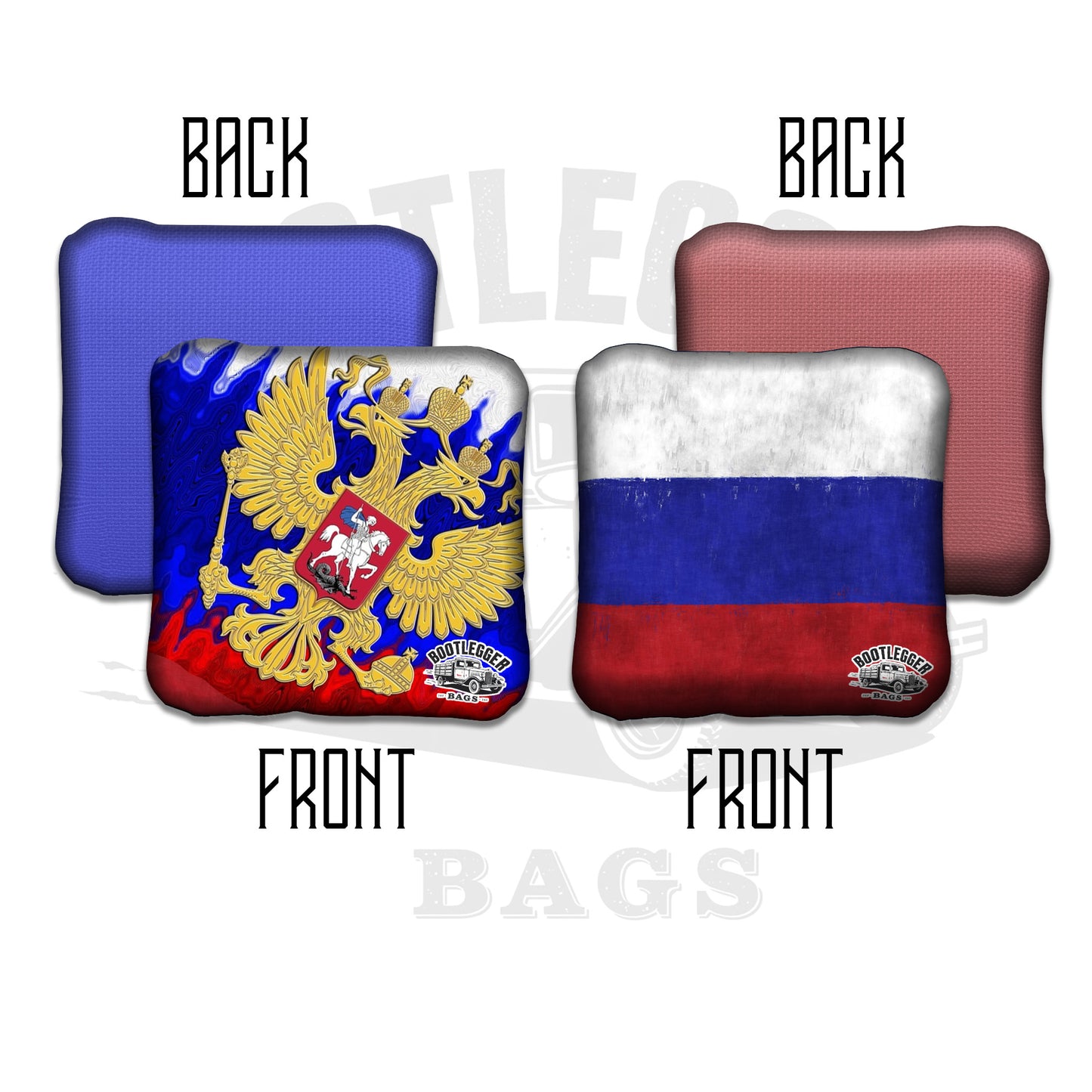 Russian Flag Cornhole Bags