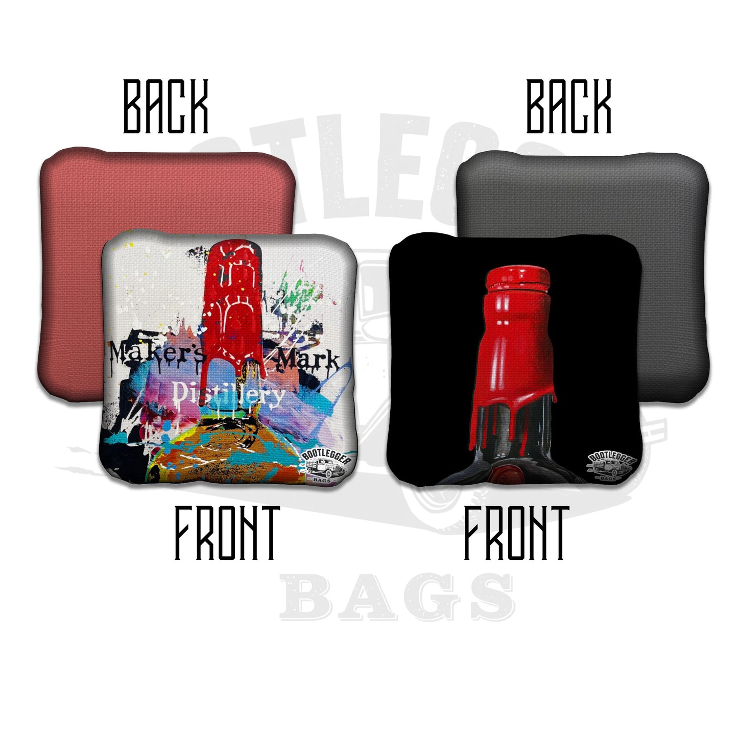 Makers Mark Fan Art Cornhole Bags